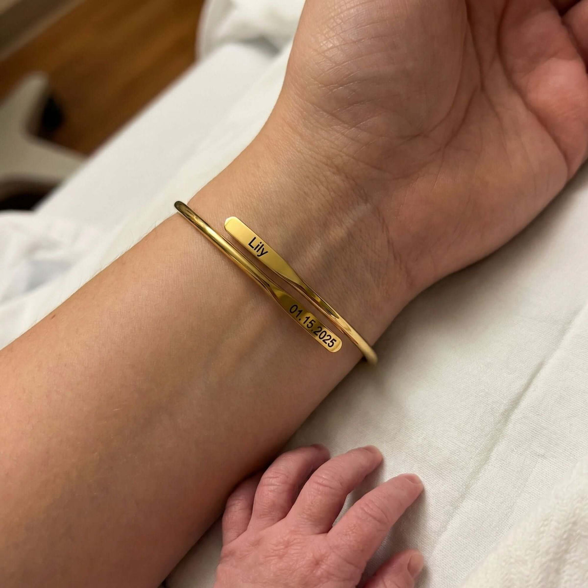 Pulsera Personalizada con Grabado – Nombres, Fechas y Palabras Especiales, para Parejas