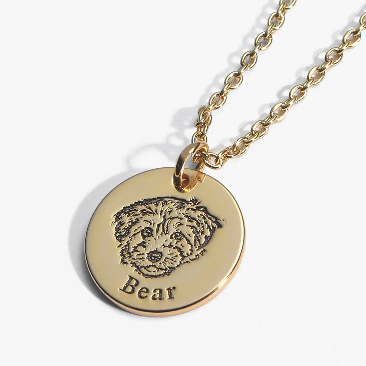 Collar con grabado de la foto de tu mascota