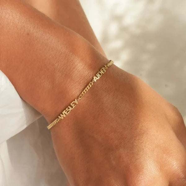 Pulsera personalizada con nombre