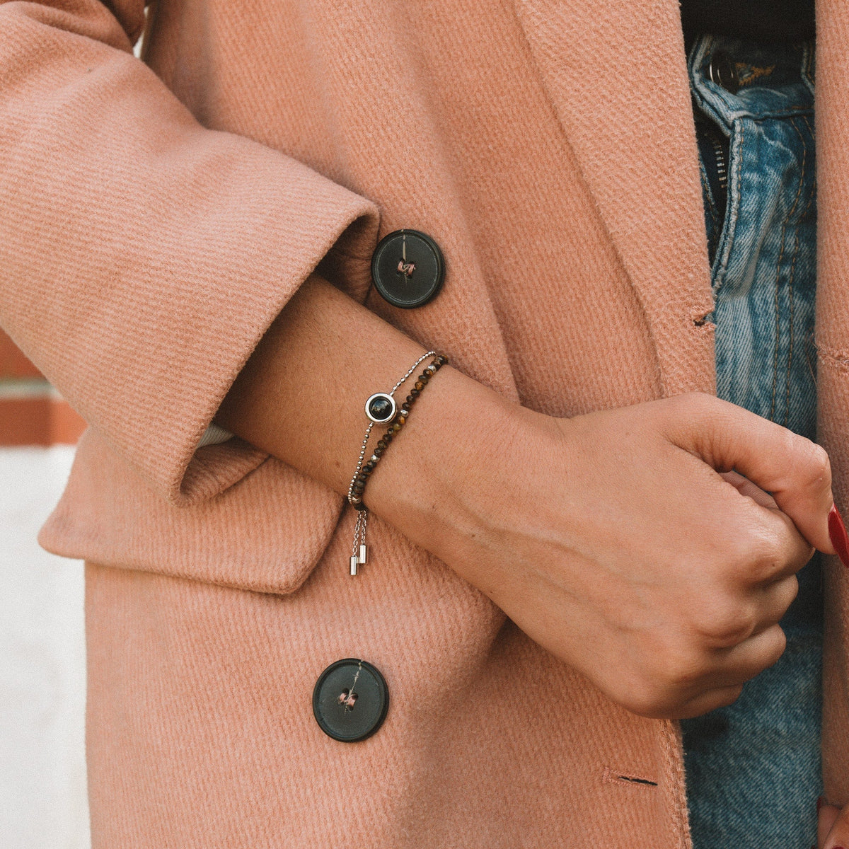 Pulsera personalizada con piedra