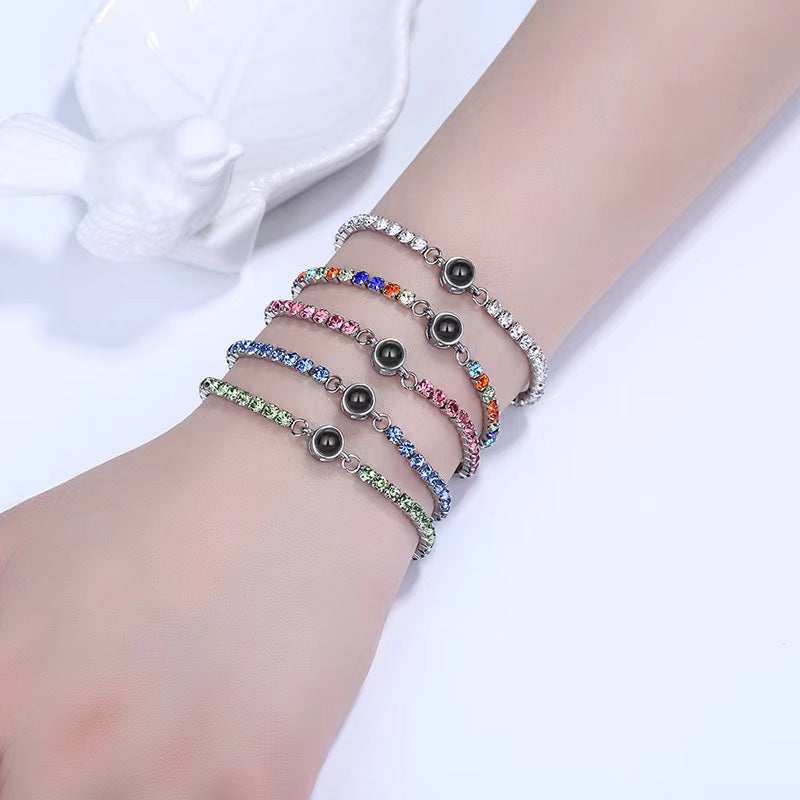 Pulsera de tenis personalizada con foto