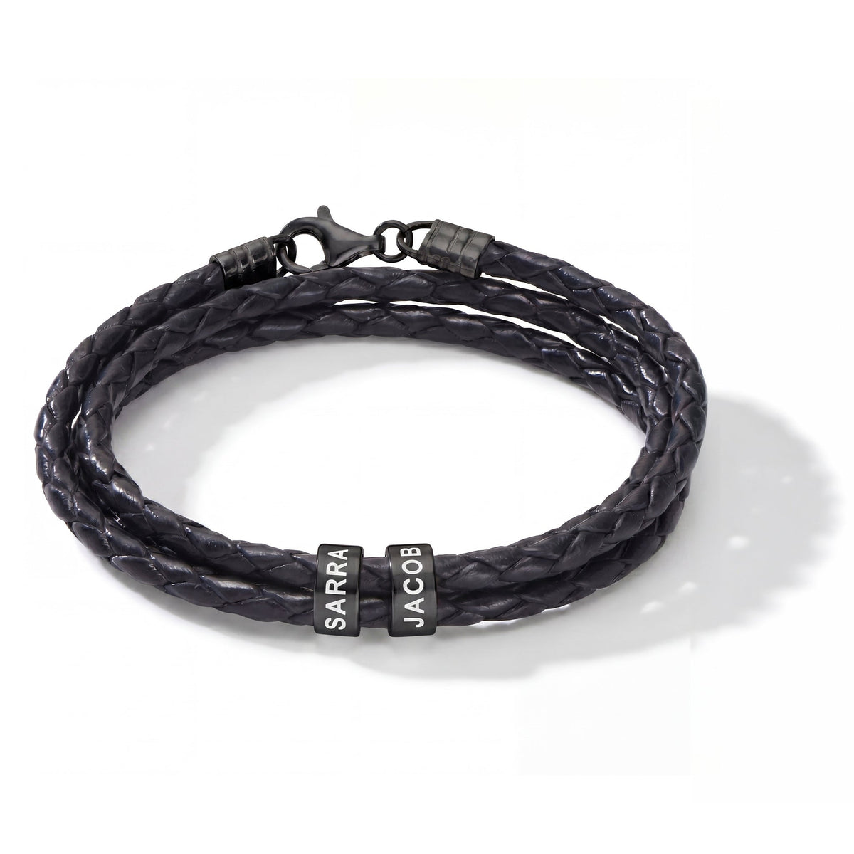Pulsera masculina con grabado – pulsera de cuero personalizada