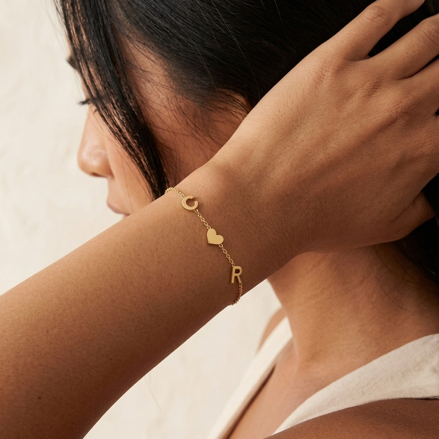 Pulsera personalizada con iniciales
