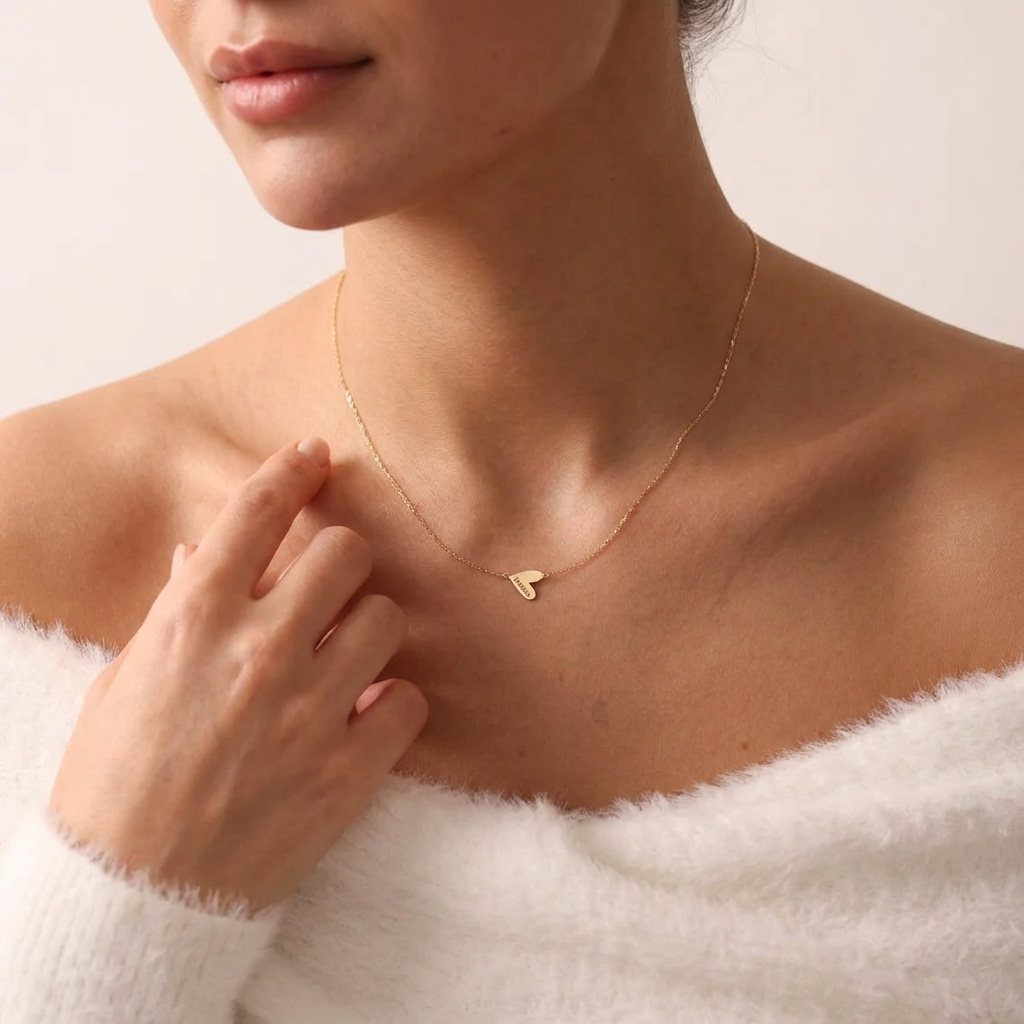 Collar con nombres personalizado – hasta 6 corazones grabados