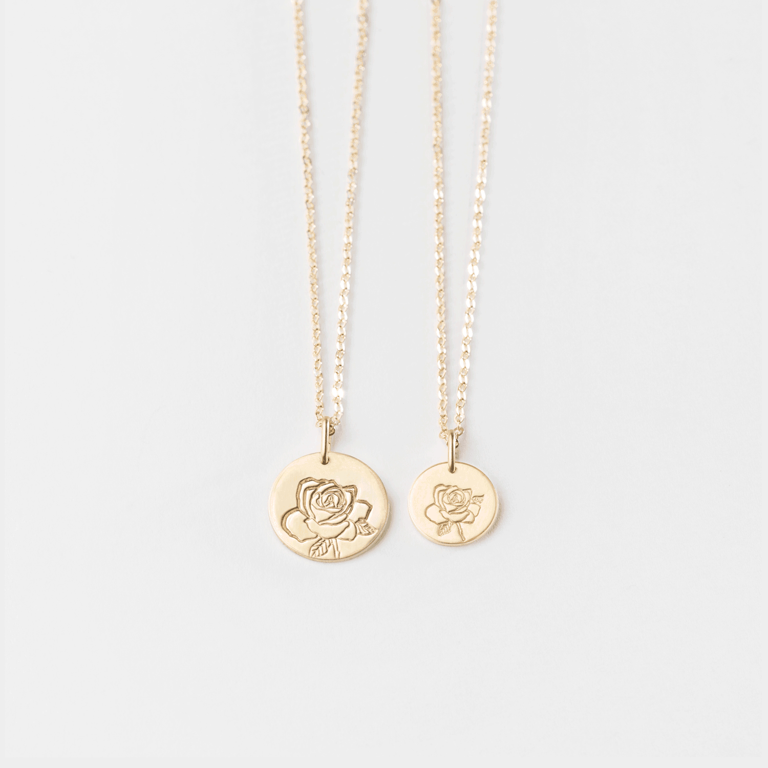 Collar con flor de nacimiento – Flor del mes personalizada