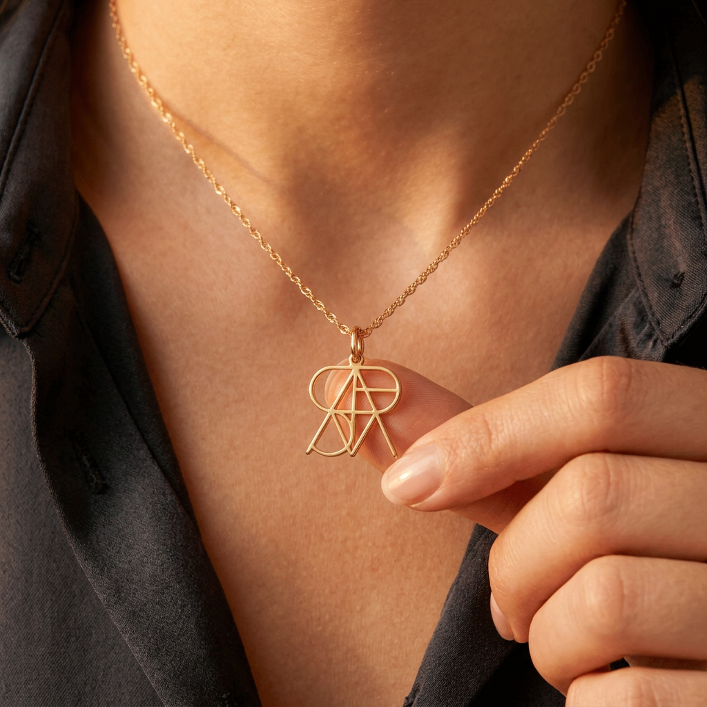 Collar personalizado con monograma e iniciales – regalo único