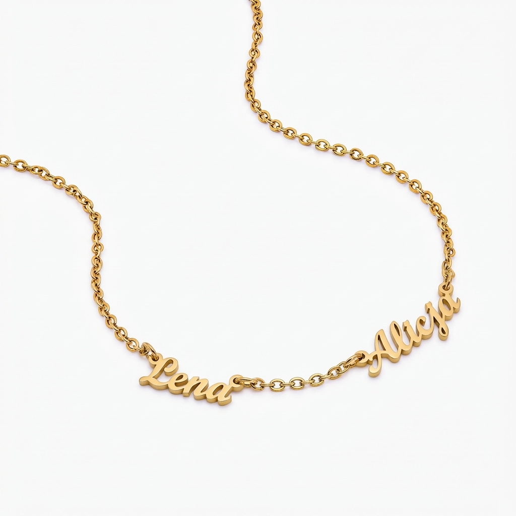 Collar Personalizado con Varios Nombres para Mujer