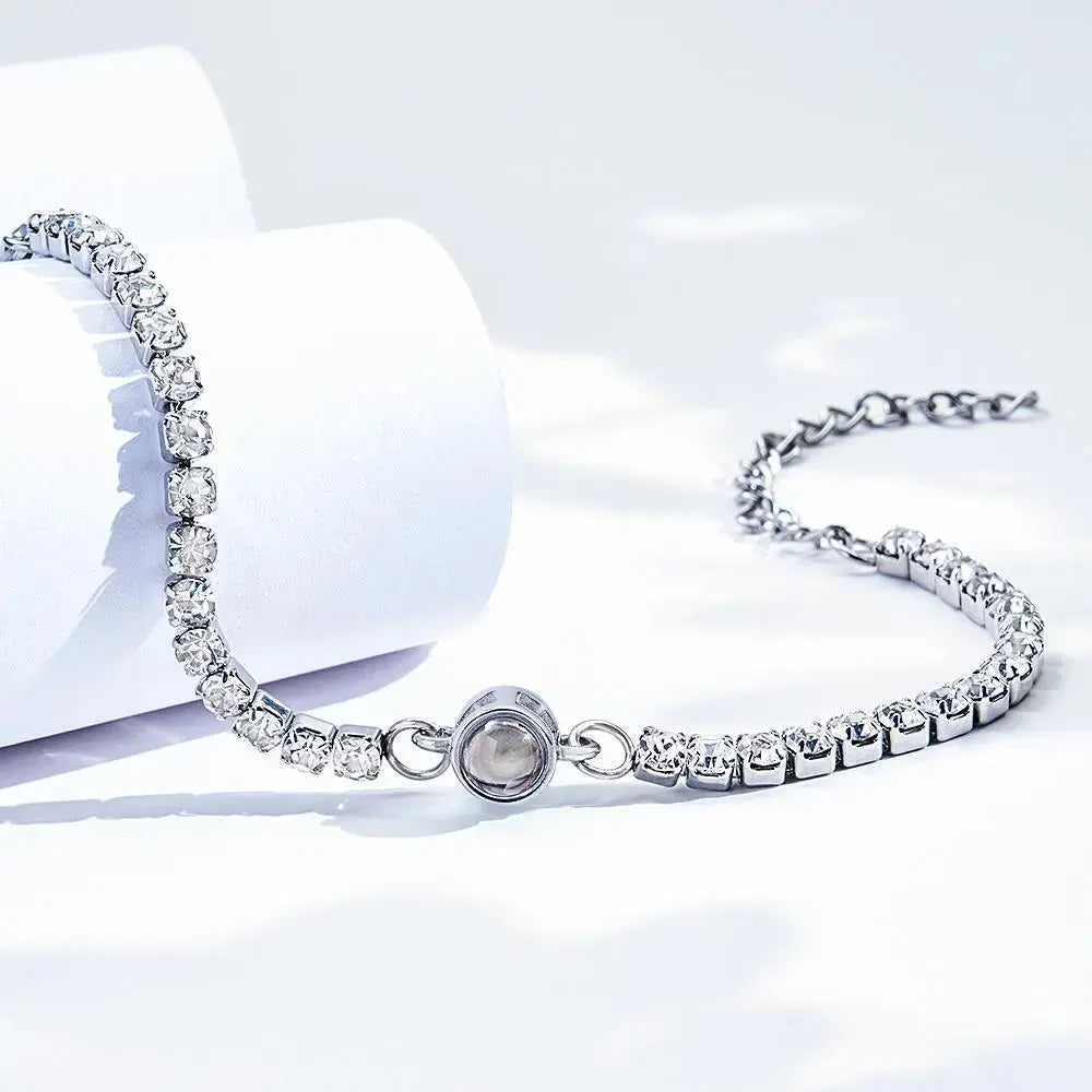 Pulsera de tenis personalizada con foto