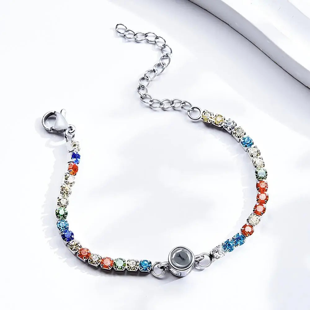 Pulsera de tenis personalizada con foto