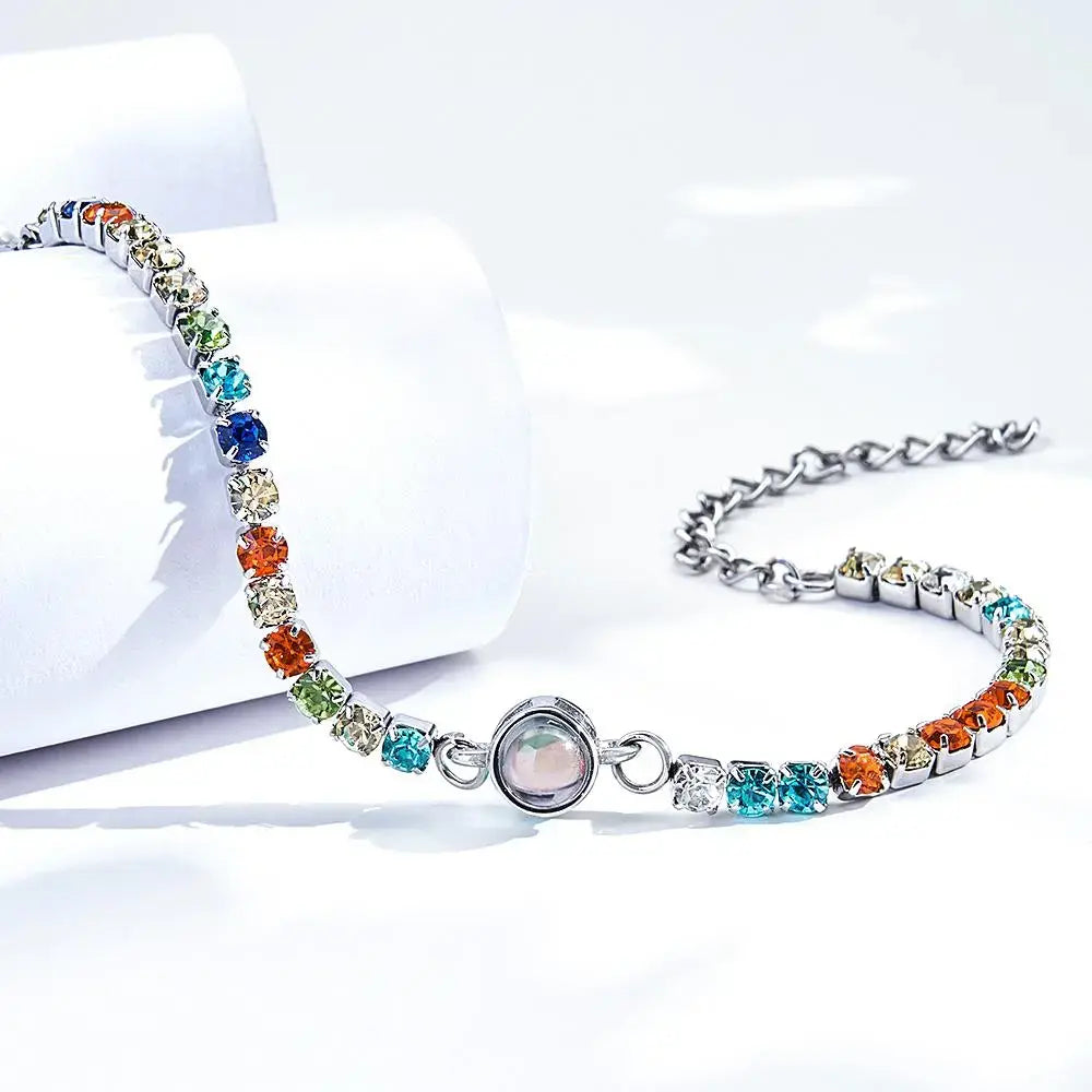 Pulsera de tenis personalizada con foto