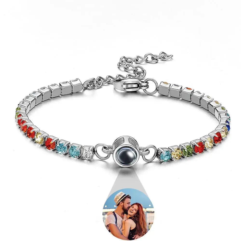 Pulsera de tenis personalizada con foto