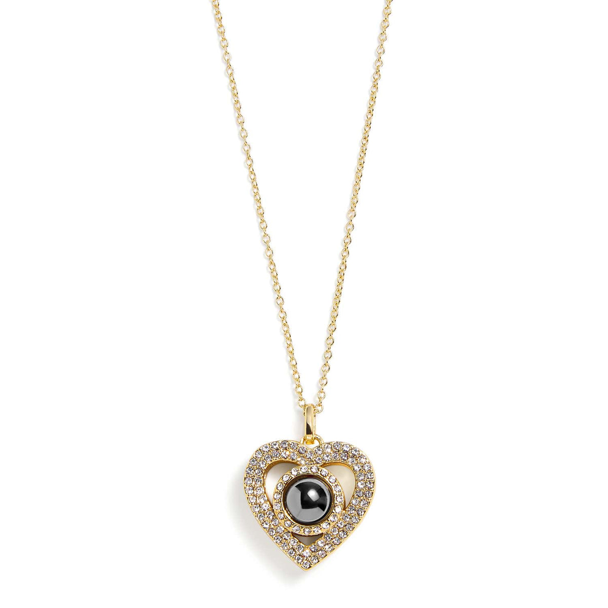 Collar personalizado con colgante en forma de corazón con fotografía