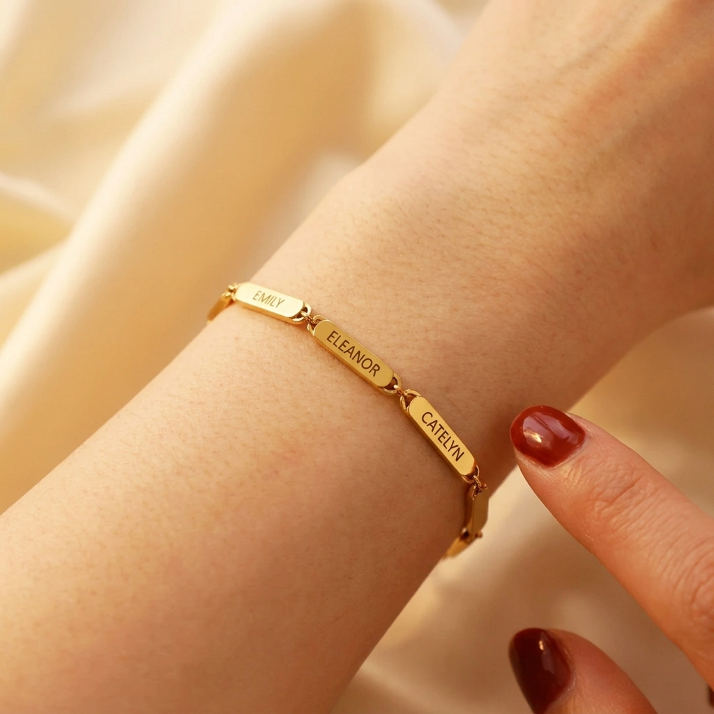 Pulsera con nombres personalizada