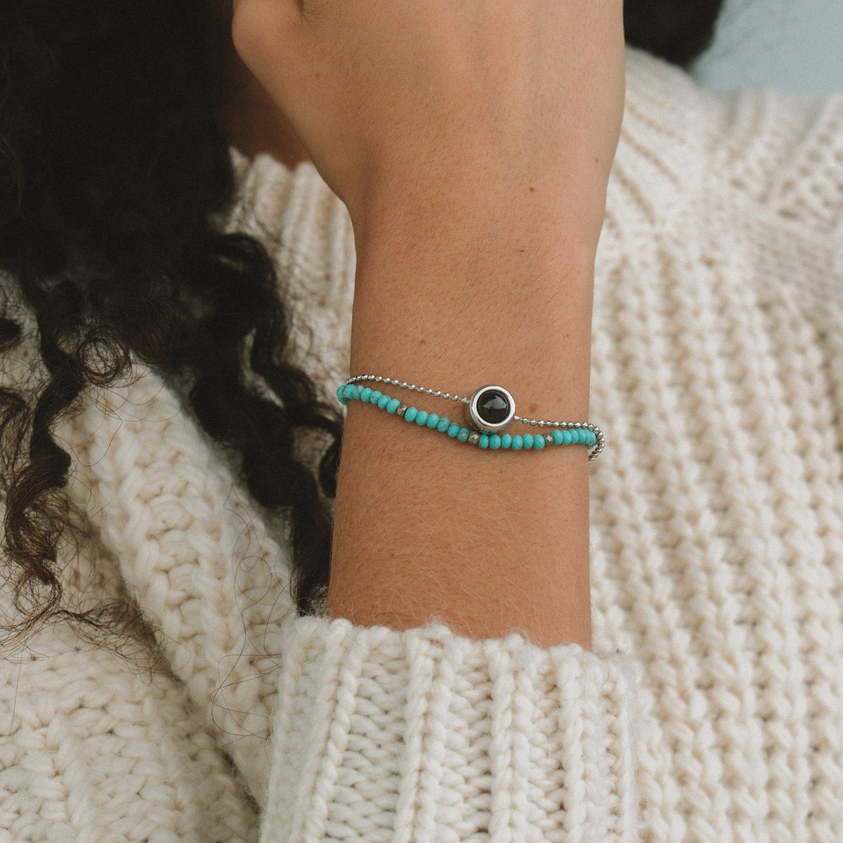 Pulsera personalizada con piedra
