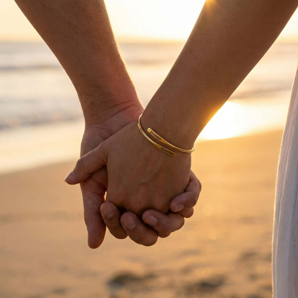 Pulsera Personalizada con Grabado – Nombres, Fechas y Palabras Especiales, para Parejas