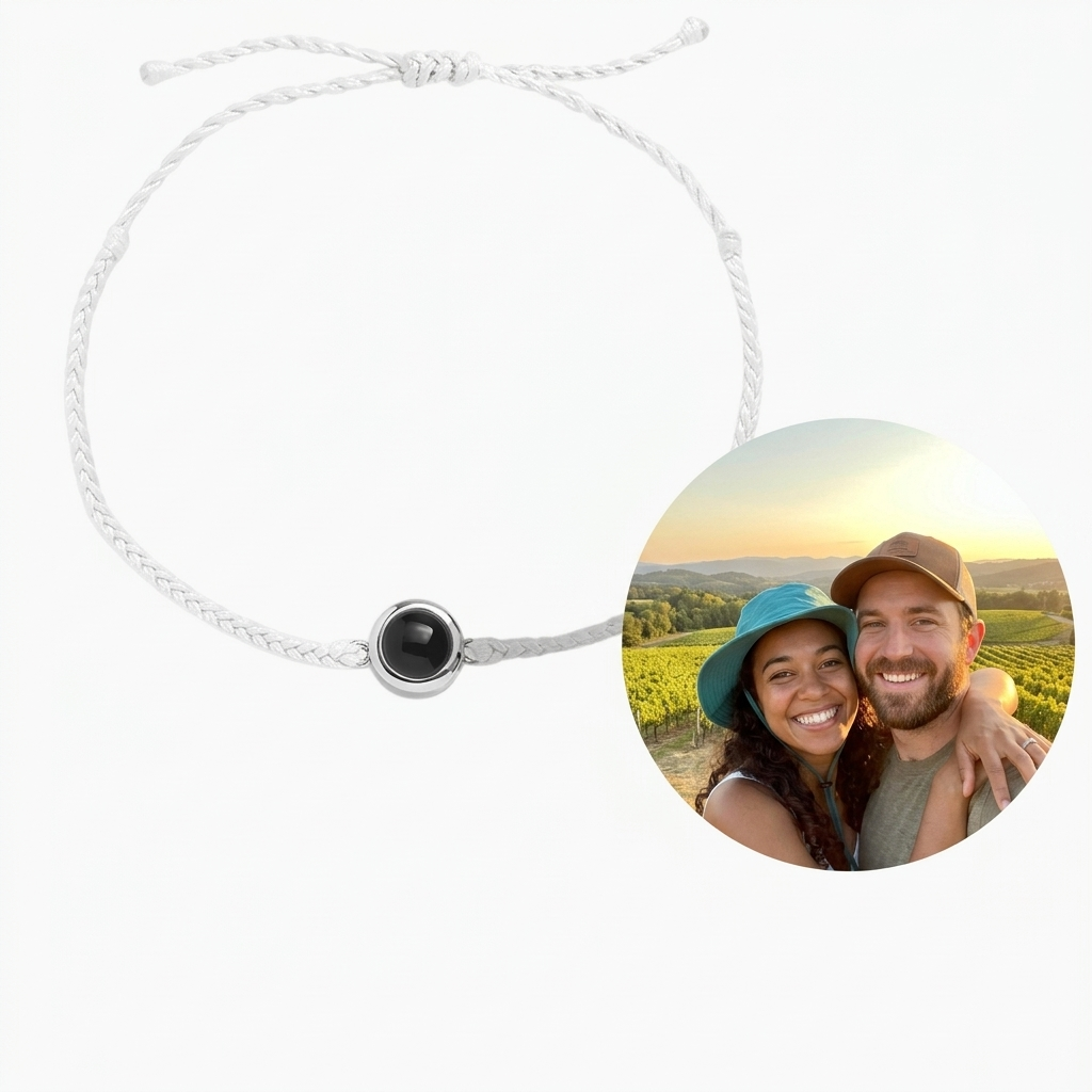 Pulsera con foto dentro personalizada – foto oculta en el colgante