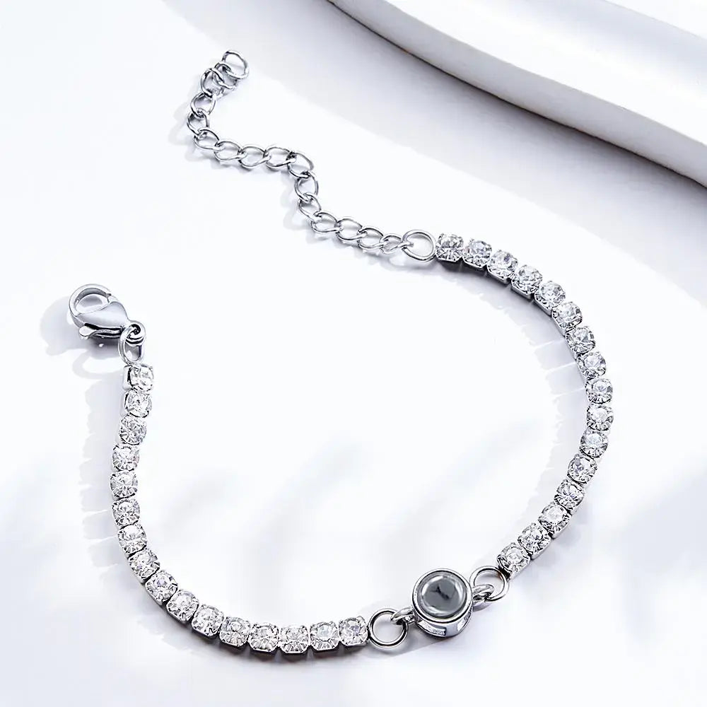 Pulsera de tenis personalizada con foto