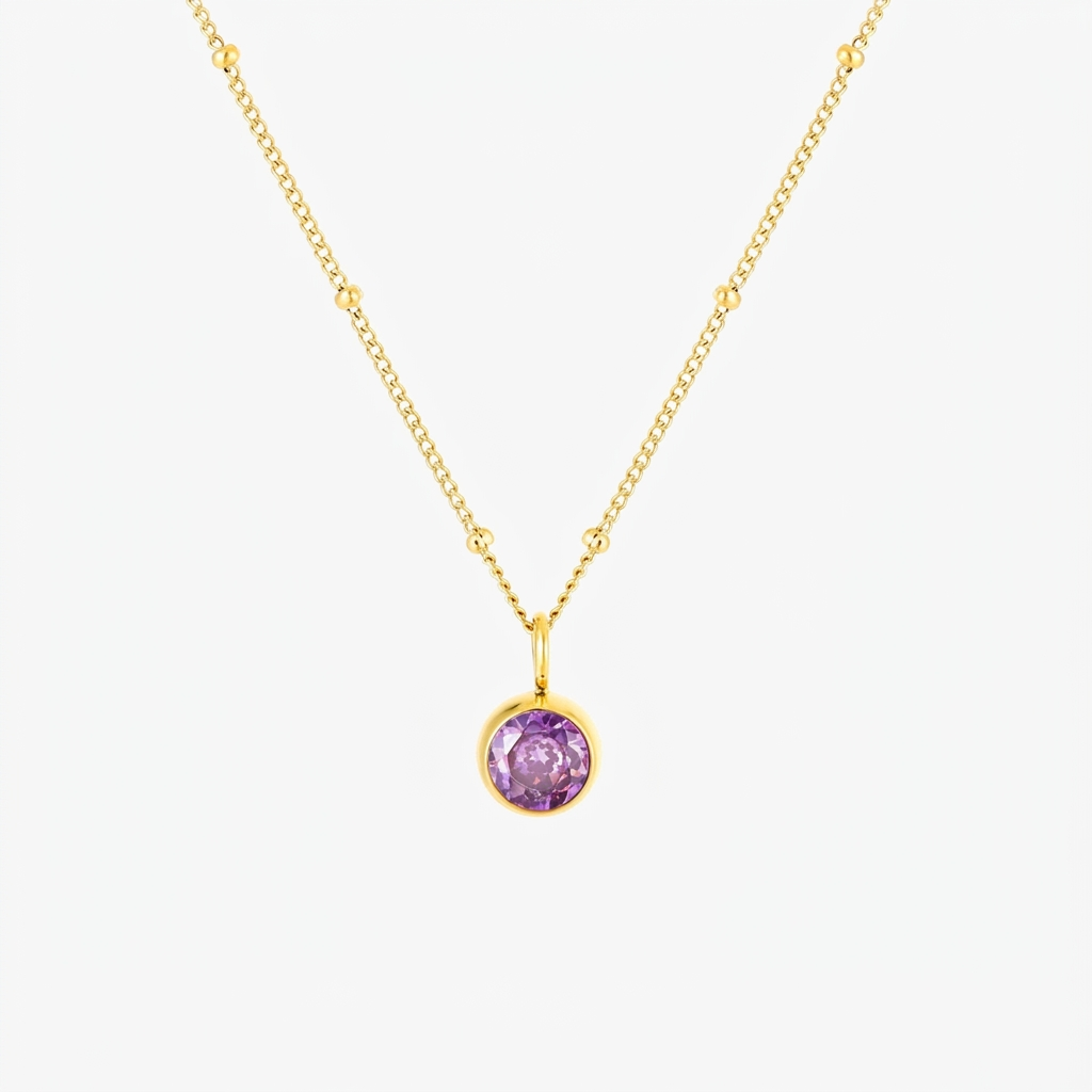 Collar con piedra de nacimiento
