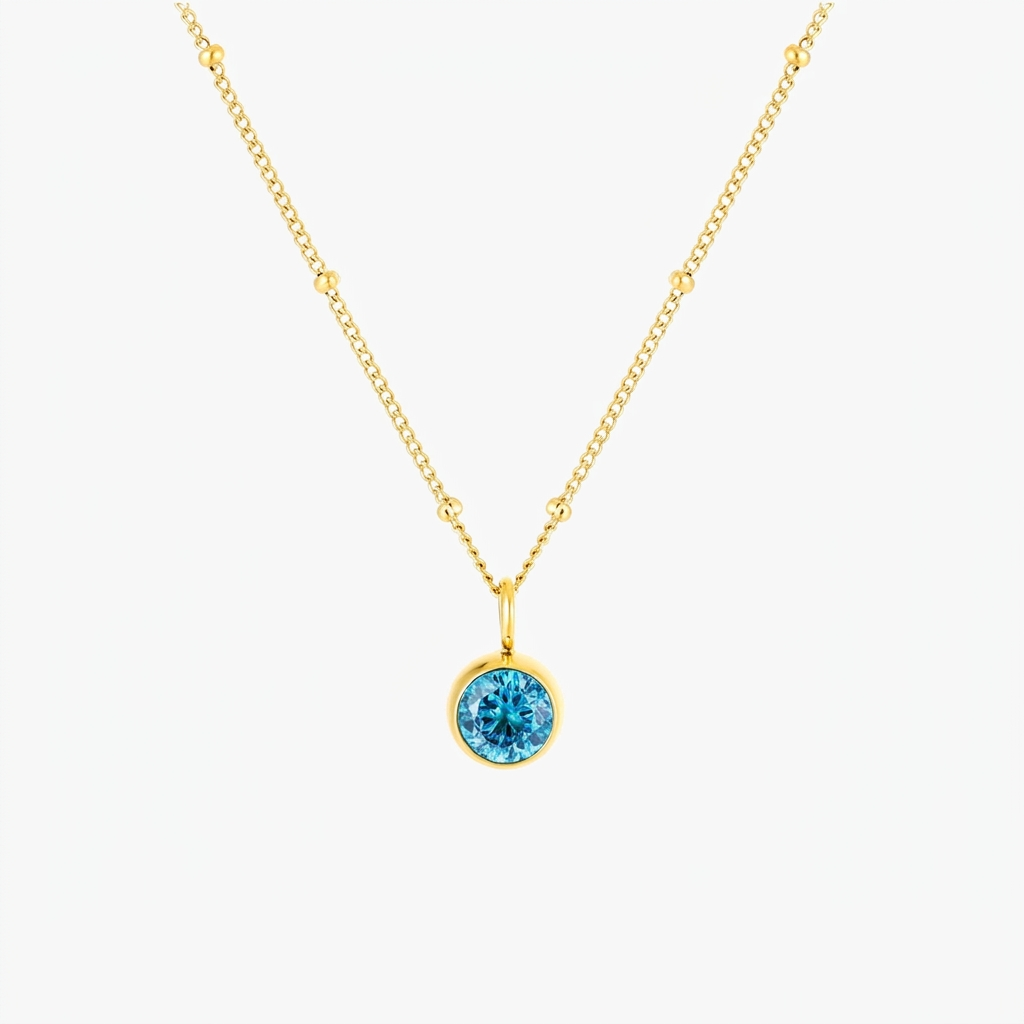 Collar con piedra de nacimiento