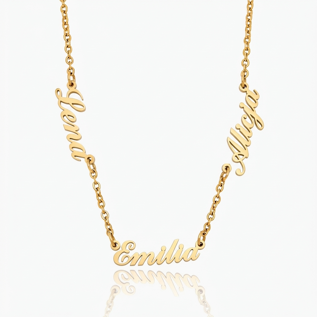 Collar Personalizado con Varios Nombres para Mujer