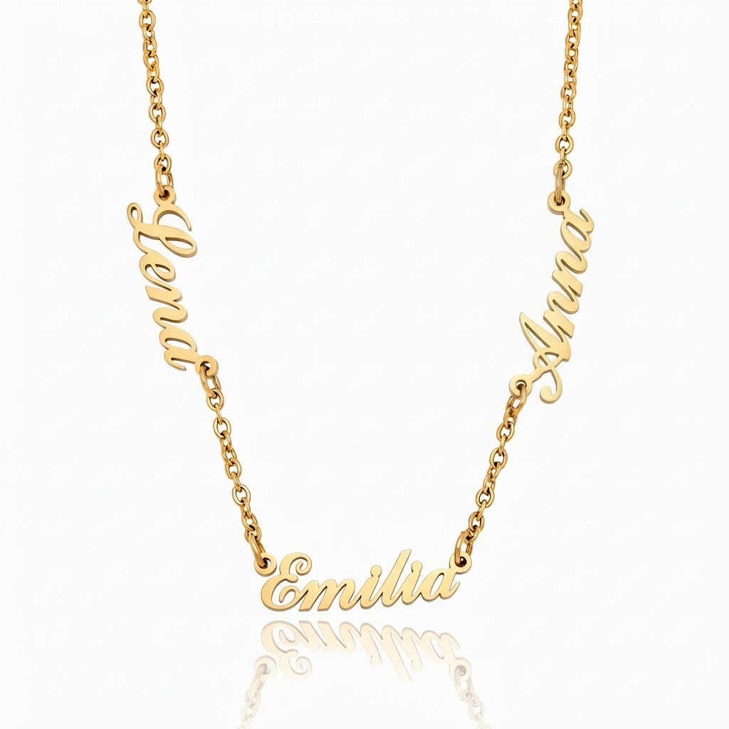 Collar Personalizado con Varios Nombres para Mujer