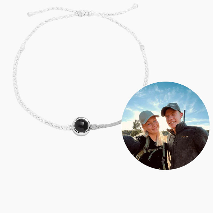 Pulsera con foto dentro personalizada – foto oculta en el colgante