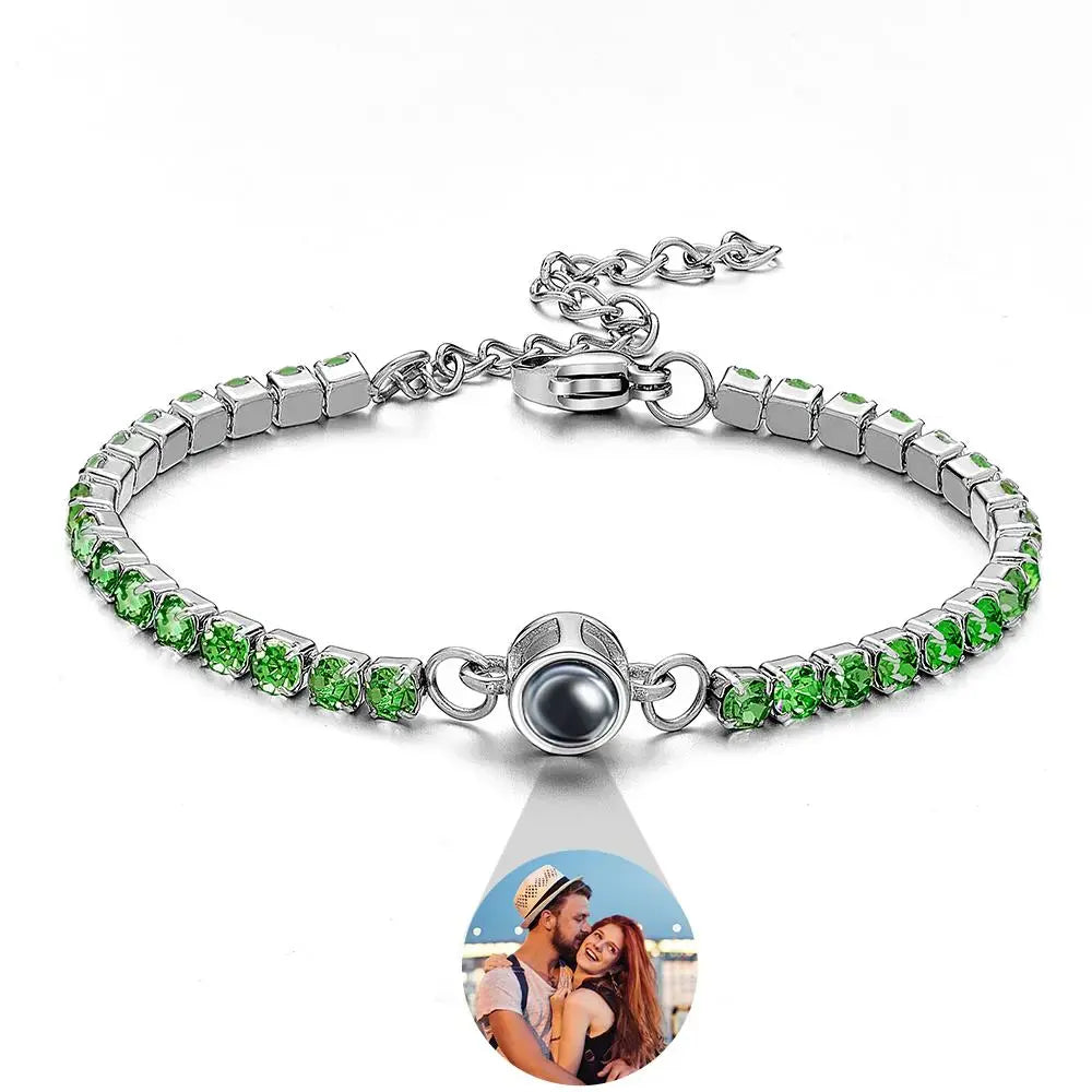 Pulsera de tenis personalizada con foto
