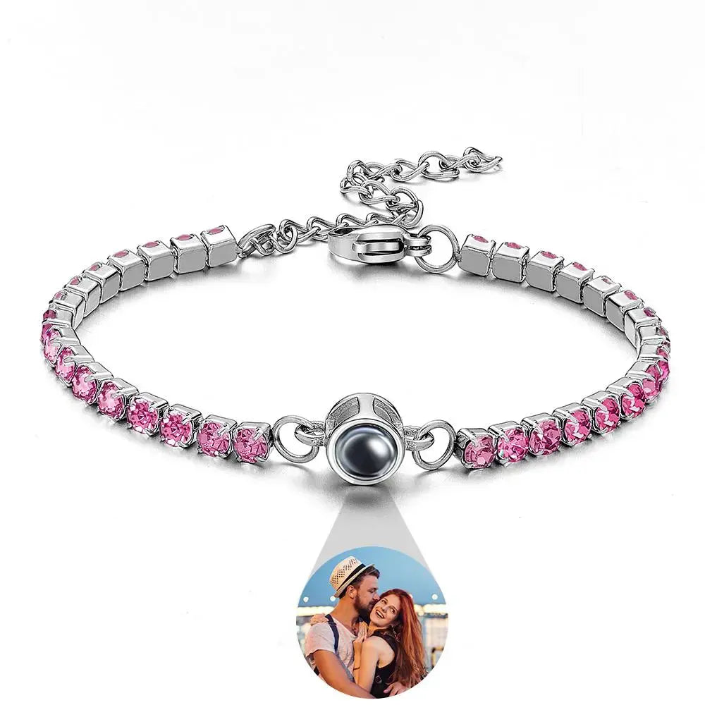 Pulsera de tenis personalizada con foto