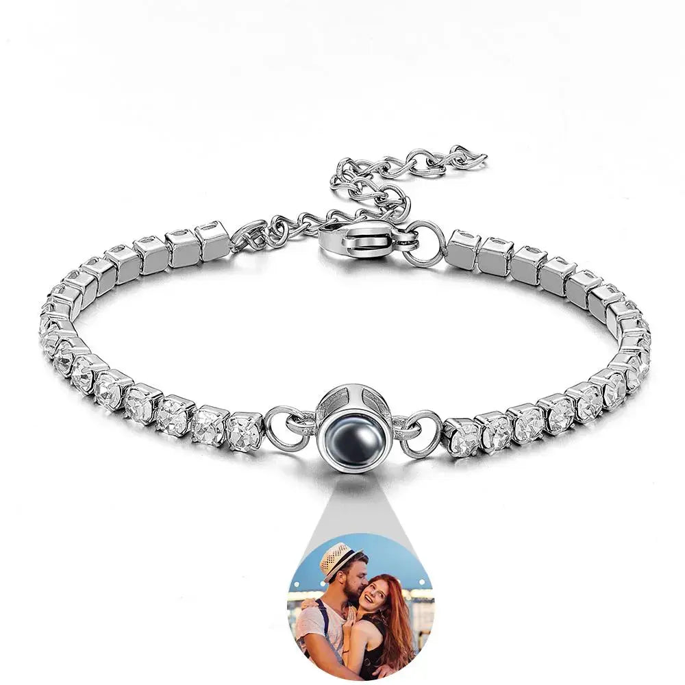 Pulsera de tenis personalizada con foto