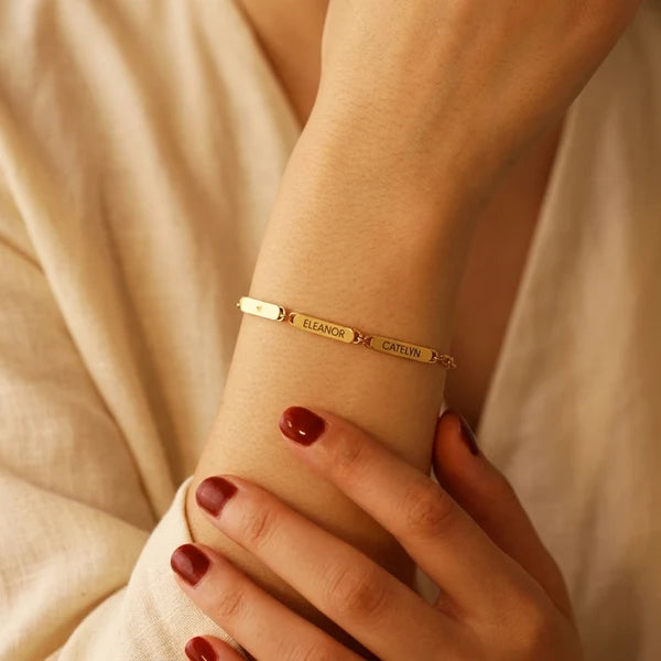 Pulsera con nombres personalizada